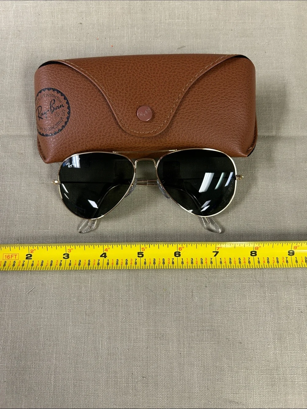 Ray-Ban Aviator Sunglasses Gold Frame with Dark Green Lenses